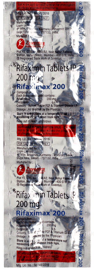 Rifaximax 200 Tablet 10